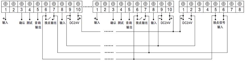 单路闪光报警仪与音响报警器接线 单路闪光报警仪与音响报警器接线
