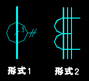 具有三条穿线一次导体的脉冲变压器或电流互感器电气符号 具有三条穿线一次导体的脉冲变压器或电流互感器电气符号