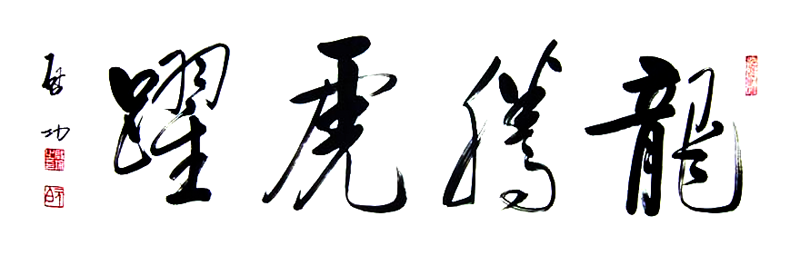 启功书法:龙腾虎跃 启功书法:龙腾虎跃