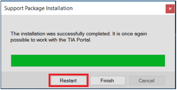 重启Restart完成HSP的安装 重启Restart完成HSP的安装