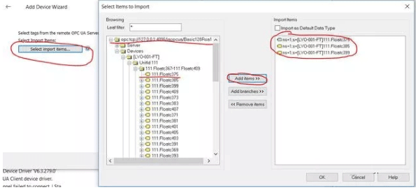 Import Items Set Import Items Set