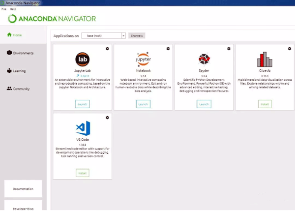 Anaconda Navigator登录页面 Anaconda Navigator登录页面