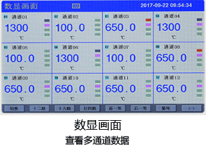 触摸式无纸记录仪数显画面 触摸式无纸记录仪数显画面