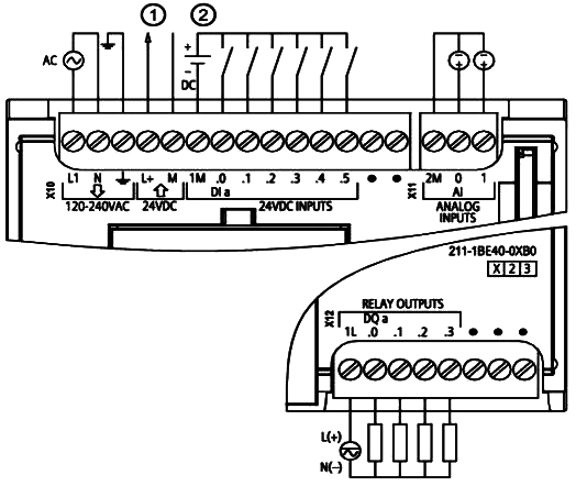 6ES7 211-1BE40-0XB0接线图 6ES7 211-1BE40-0XB0接线图