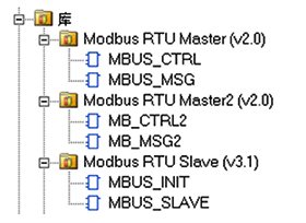 Modbus RTU库 Modbus RTU库
