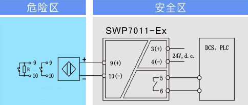 关量输入隔离安全栅接线图 关量输入隔离安全栅接线图