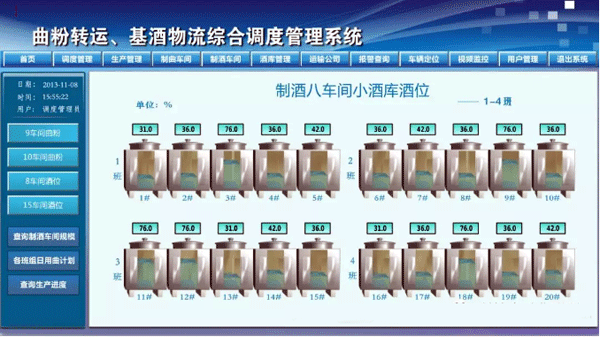 自动化调度系统小酒库的液位 自动化调度系统小酒库的液位