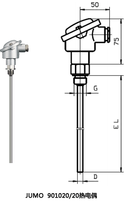 JUMO 901020/20热电偶 JUMO 901020/20热电偶