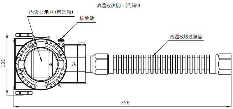 直连式压力变送器高温型过程连接 直连式压力变送器高温型过程连接
